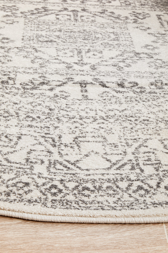 Umbra Cairo Silver Round Rug