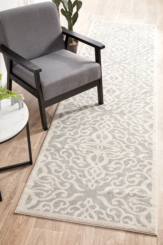 Umbra Ivory & Silver Runner Rug