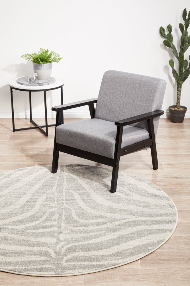 Umbra Silver Round Rug