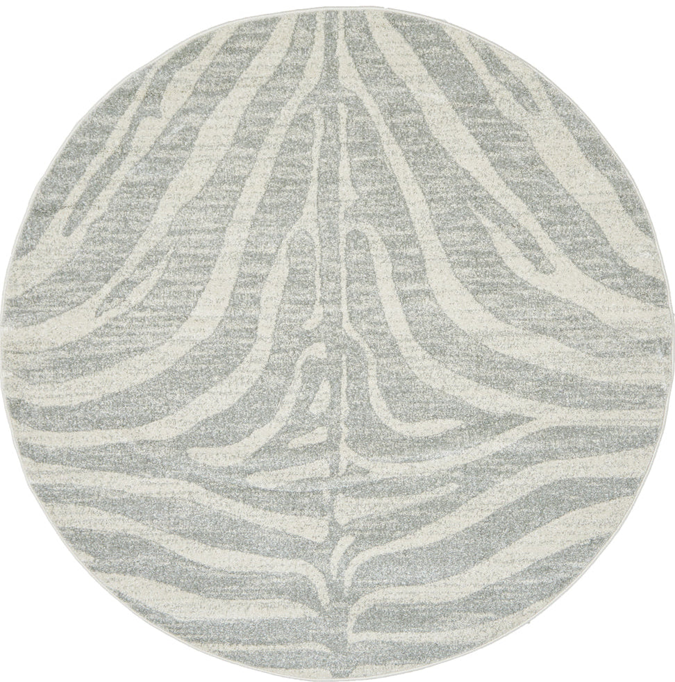 Umbra Silver Round Rug