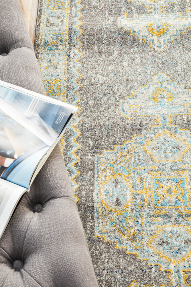 Vestra Grey Transitional Runner Rug