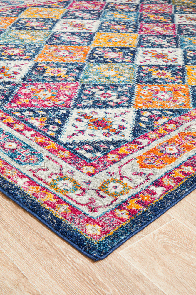 Vestra Navy Traditional Rug