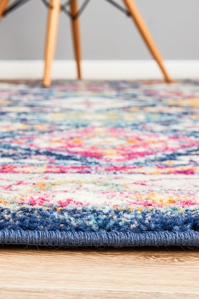 Vestra Navy Traditional Rug