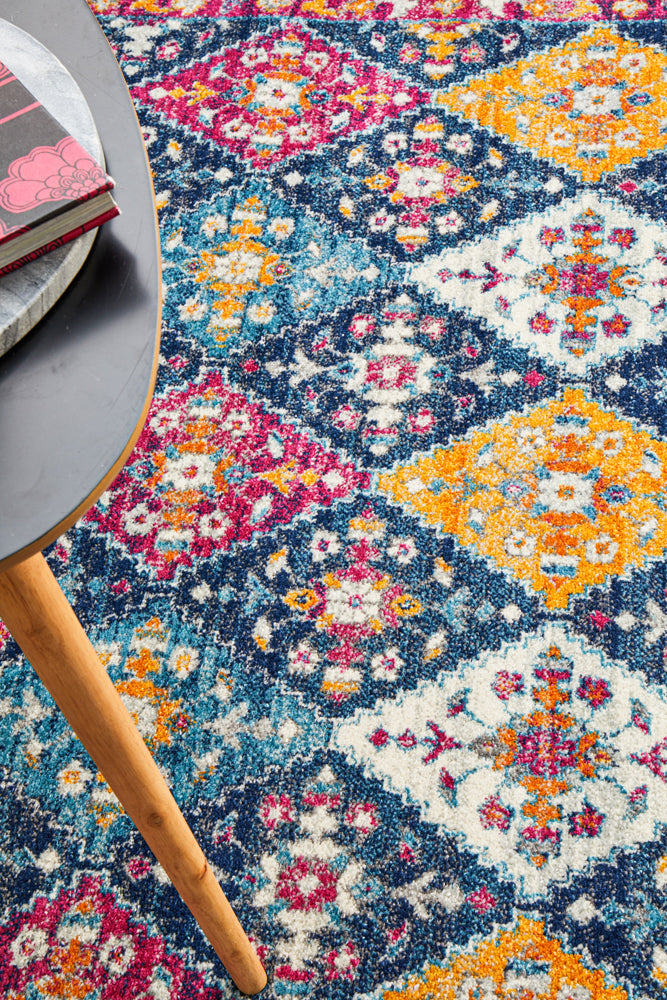 Vestra Navy Traditional Rug