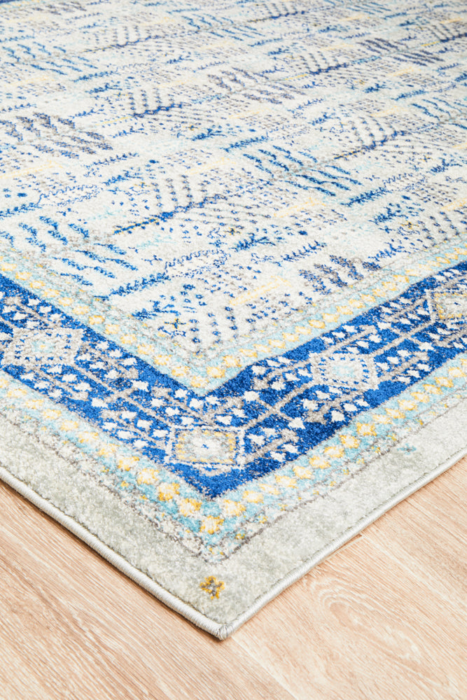 Vestra Grey & Blue Rug