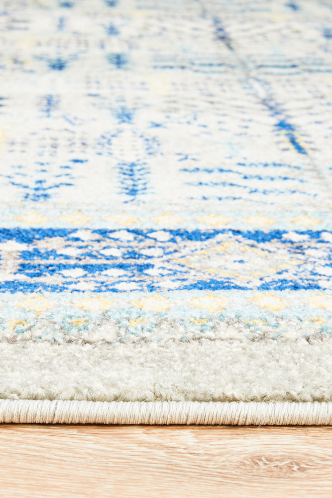 Vestra Grey & Blue Rug