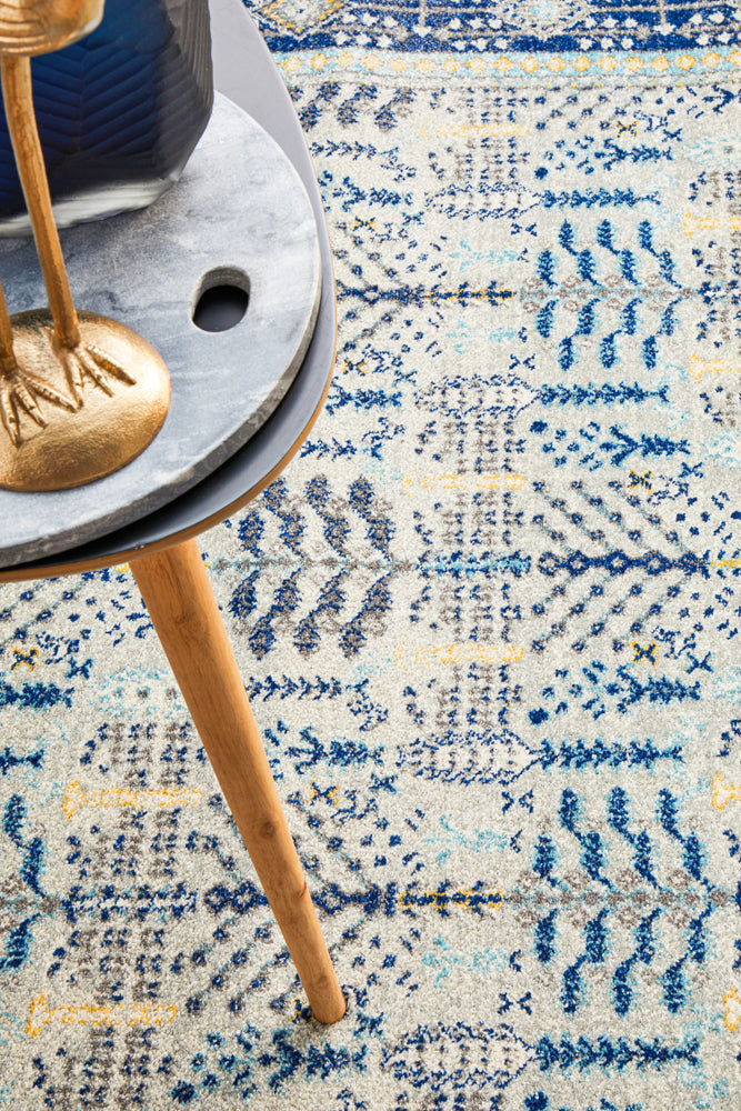 Vestra Grey & Blue Rug