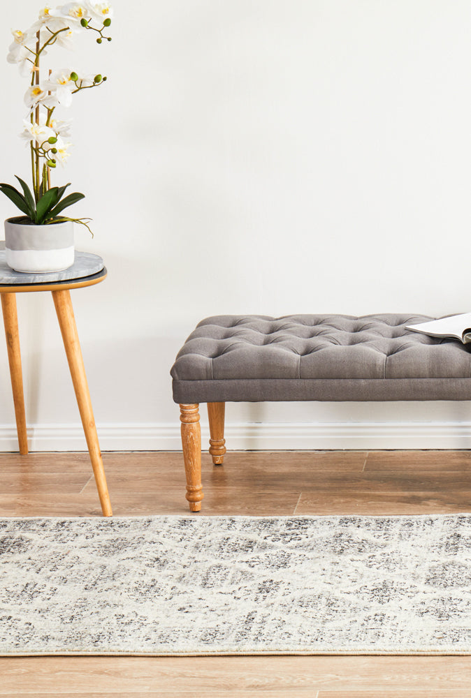 Vestra Grey Runner Rug