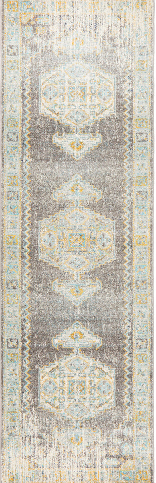 Vestra Grey Transitional Runner Rug