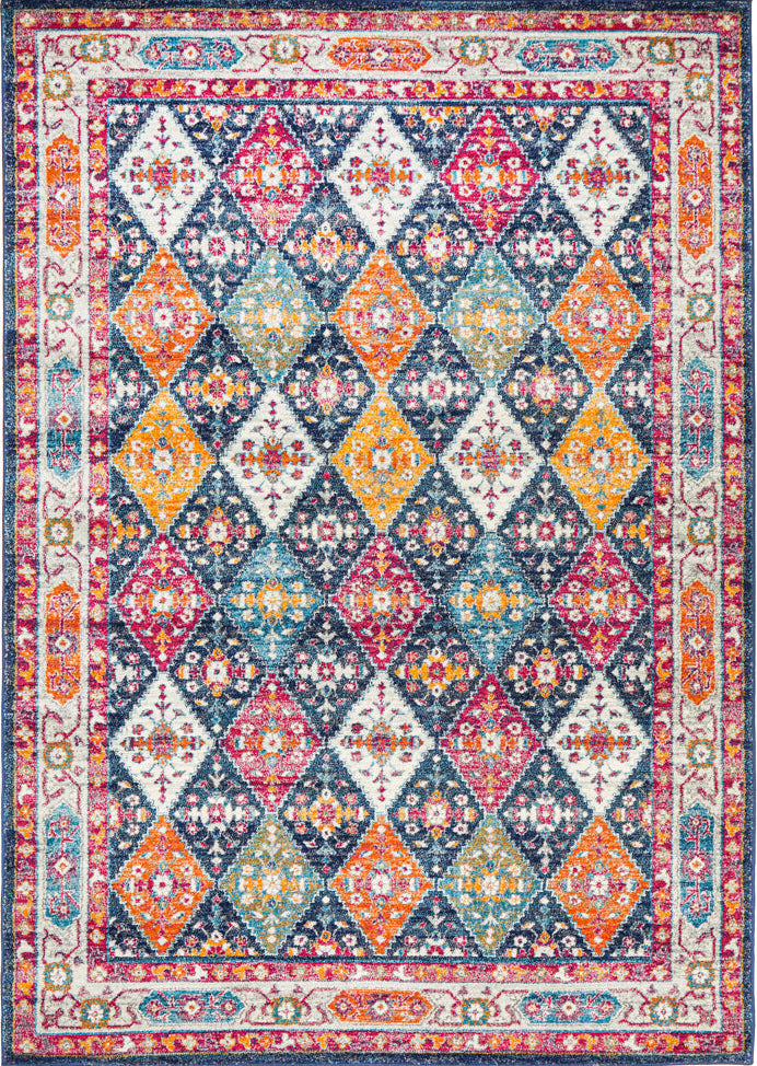 Vestra Navy Traditional Rug