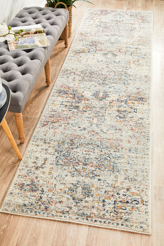 Vestra Silver & Rust Runner Rug