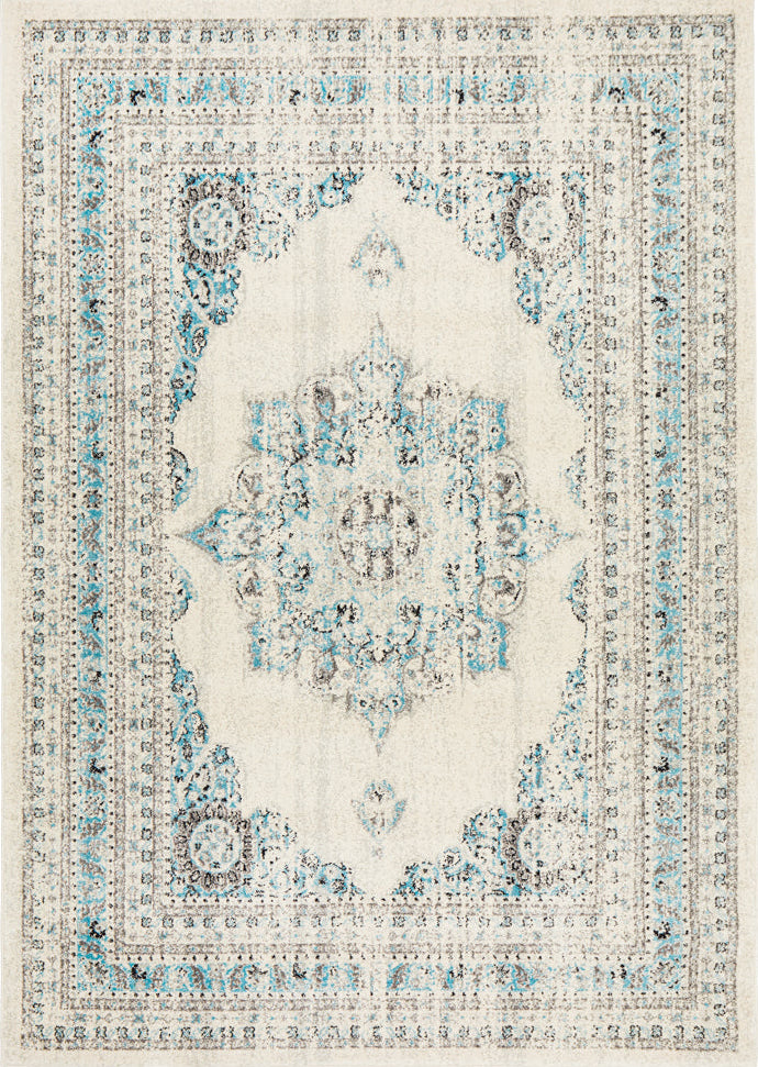 Vestra White Transitional Rug