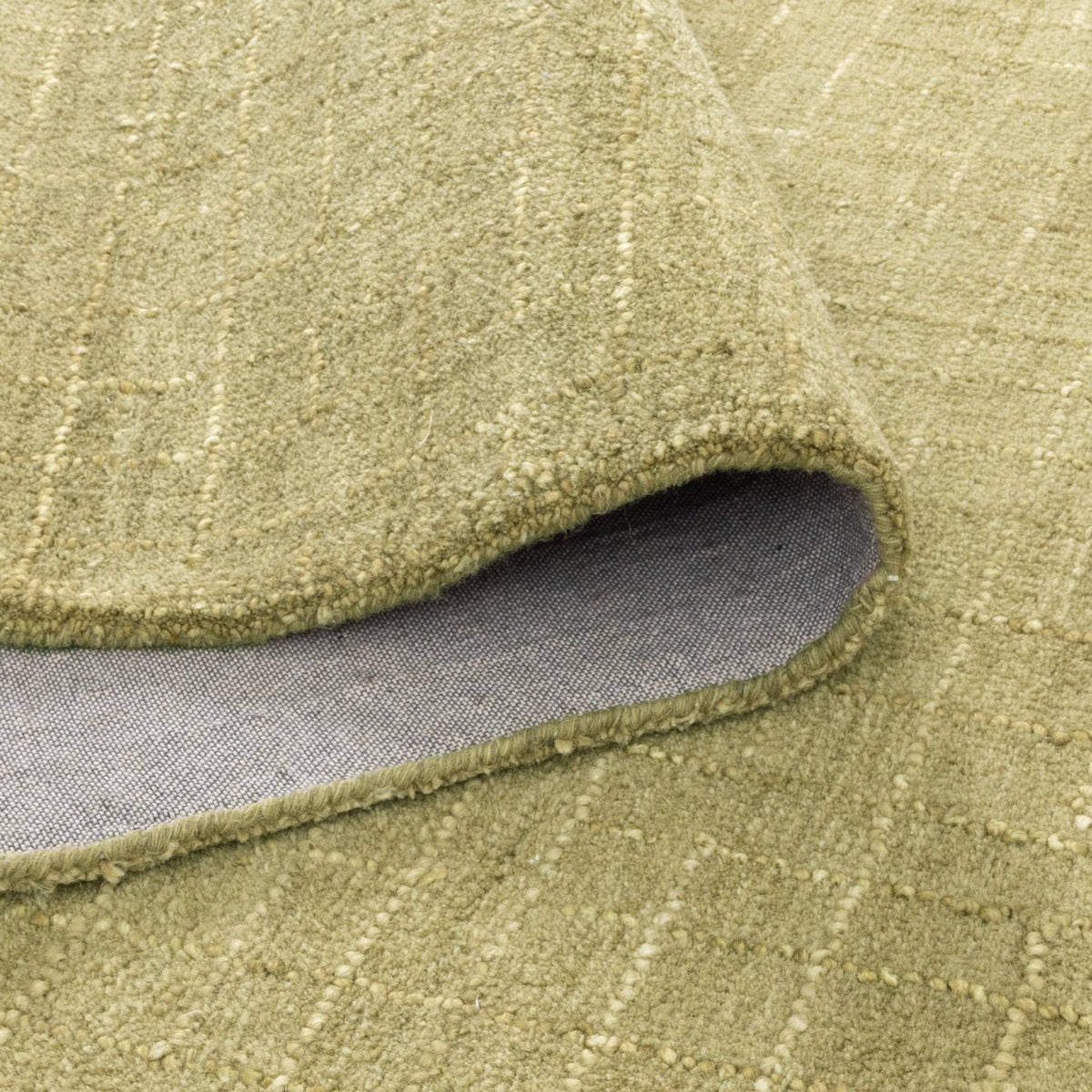 Alure Modern Green Wool Rug