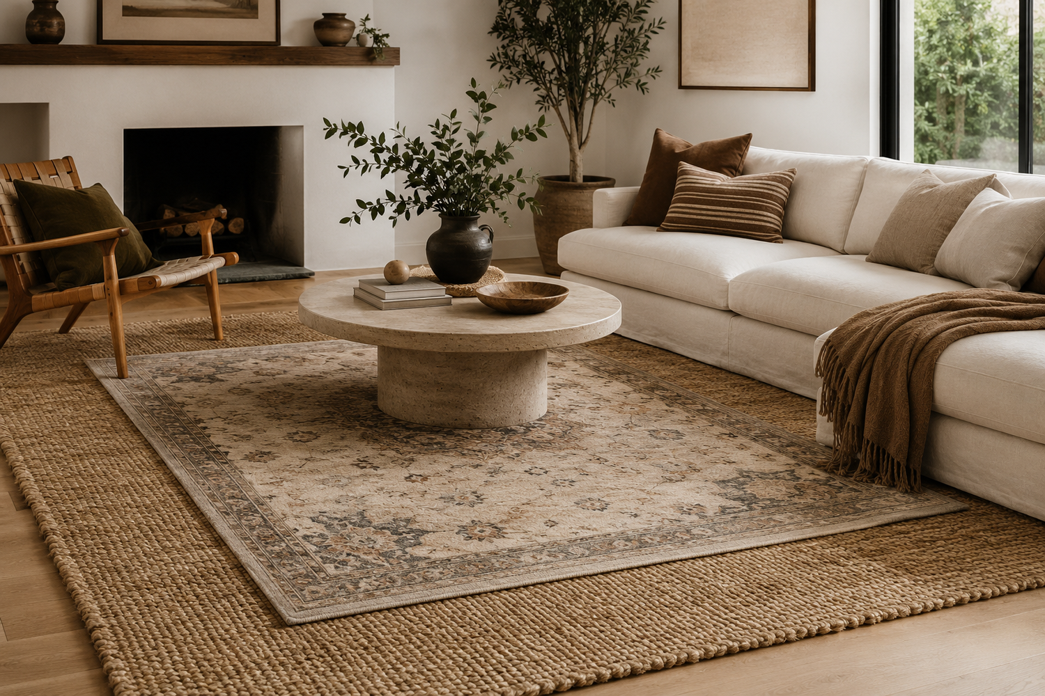 How to Layer Rugs Like a Pro
