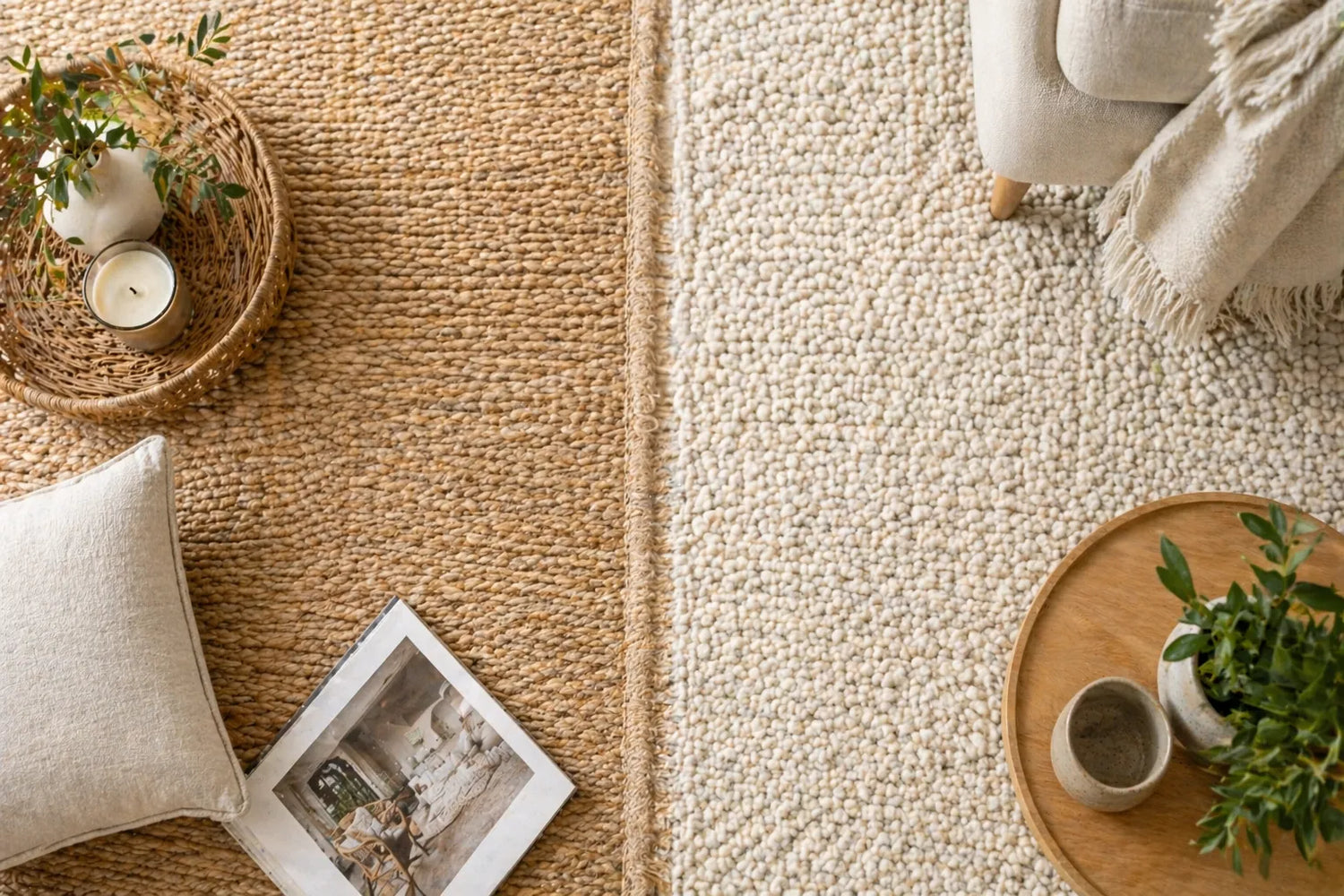 Jute vs Wool Rugs