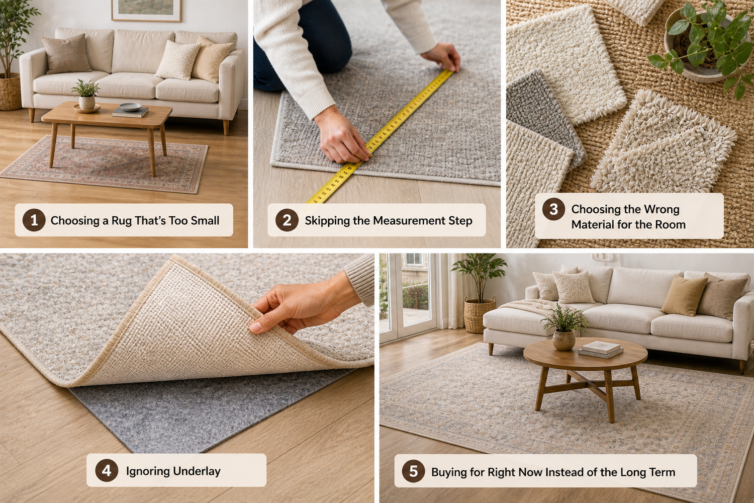 Top 5 Mistakes People Make When Buying a Rug