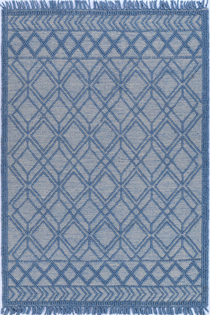Avenza Blue Wool Rug