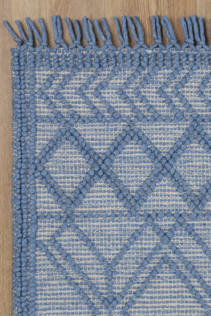 Avenza Blue Wool Rug