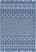 Vexa Modern Blue Wool Rug