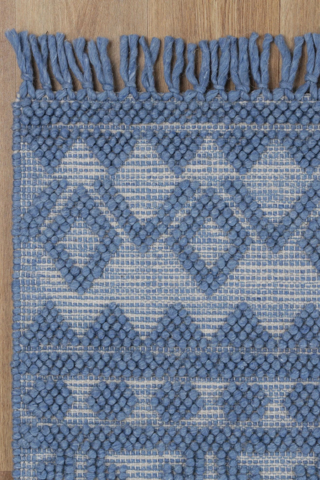 Vexa Modern Blue Wool Rug