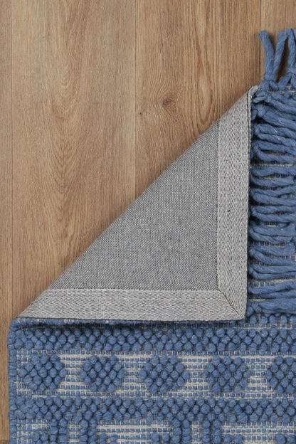 Vexa Modern Blue Wool Rug