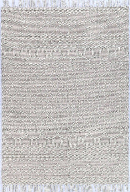 Luzo Ivory Pink Wool Rug