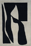 Mehari Ivory & Navy Wool Rug
