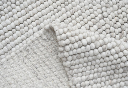 Pebble Ivory Wool Rug