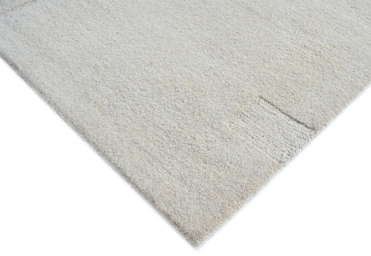 Mehari Grey & Silver Wool Rug