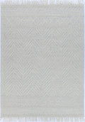 Luxe Ivory Blue Wool Rug