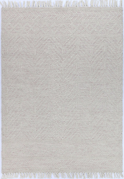 Luxe Ivory Pink Wool Rug