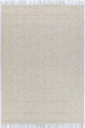 Luxe Ivory Beige Wool Rug