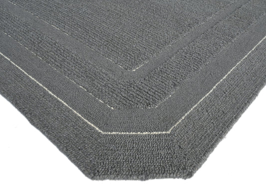 Spectrum Grey Wool Rug