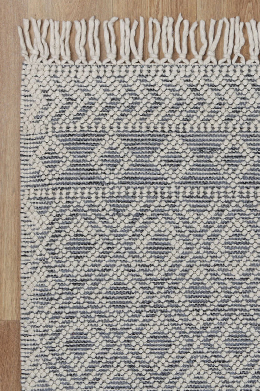 Vexa Deluxe Grey Wool Rug