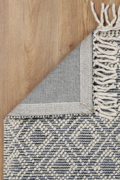 Vexa Deluxe Grey Wool Rug