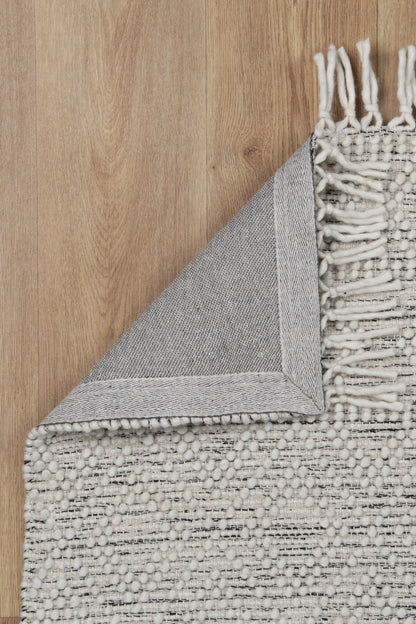 Lior Ivory Black Wool Rug