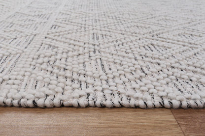 Lior Ivory Black Wool Rug