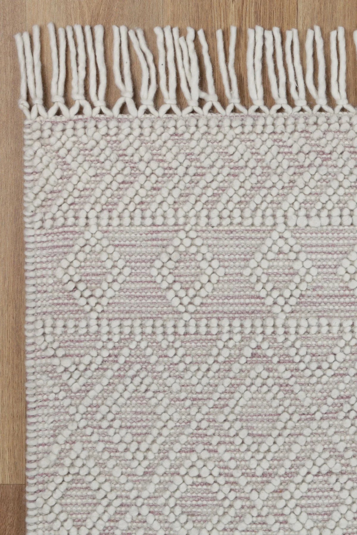 Lior Ivory Pink Wool Rug