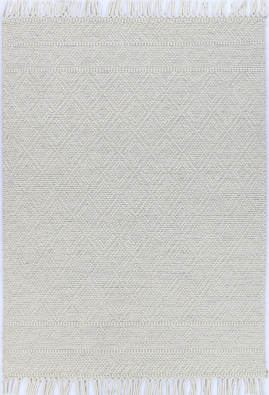 Lior Ivory Grey Wool Rug