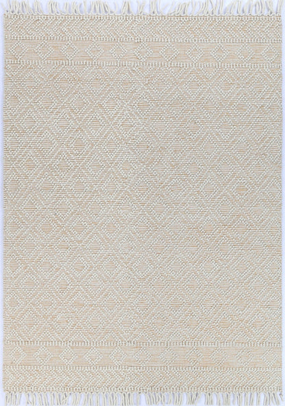 Lior Ivory Beige Wool Rug