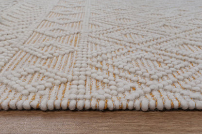 Lior Ivory Beige Wool Rug