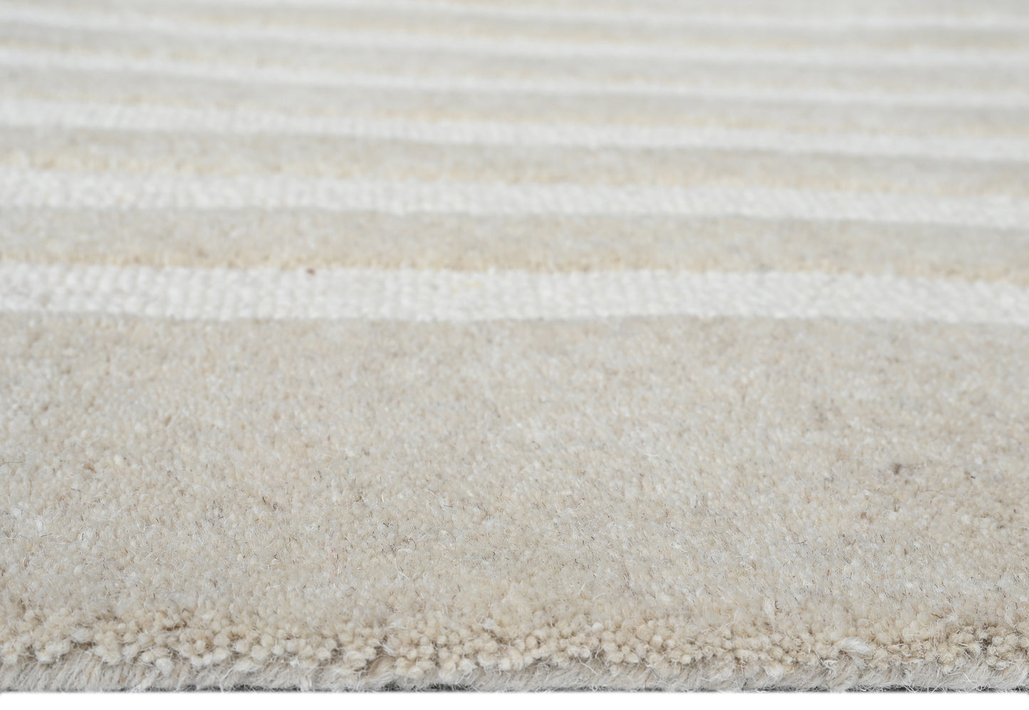Mehari Beige & Brown Wool Rug