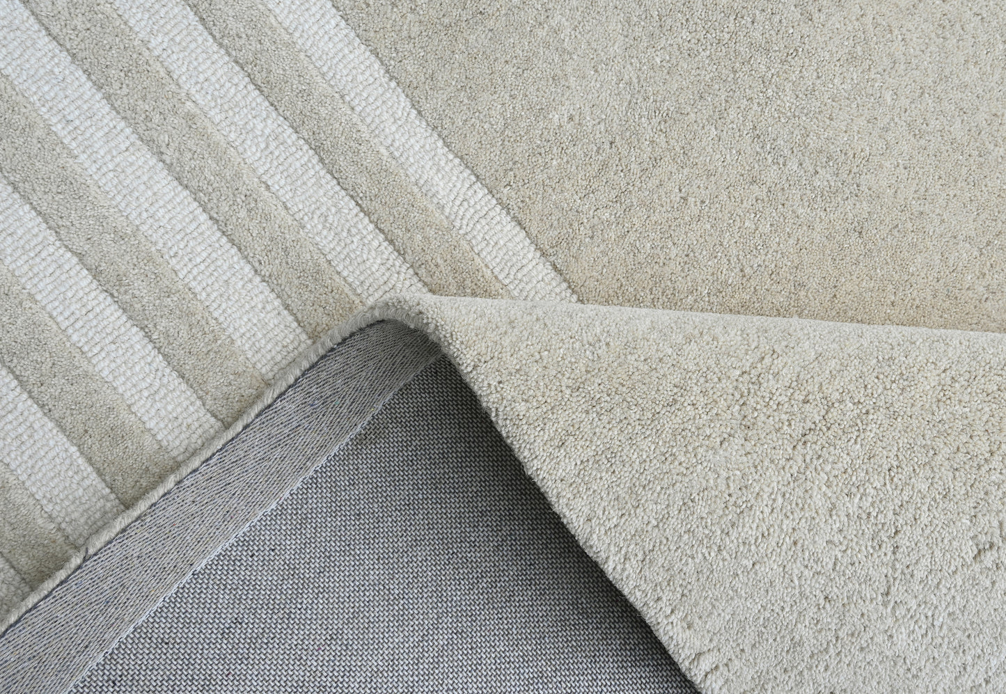 Mehari Beige & Brown Wool Rug