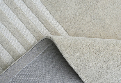 Mehari Beige & Brown Wool Rug