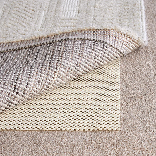 Anti Slip Rug Pad, White Pvc, Hard Flooring
