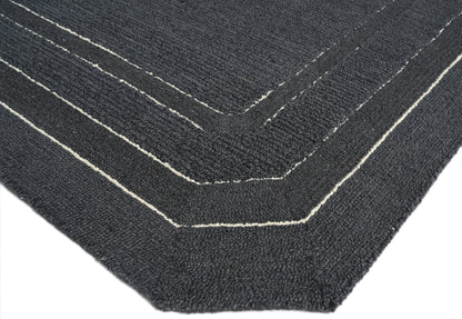 Spectrum Navy Wool Rug