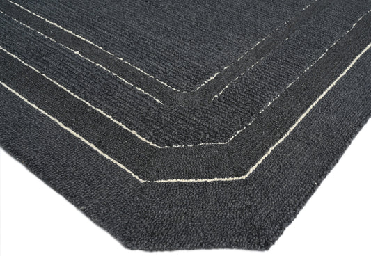 Spectrum Navy Wool Rug