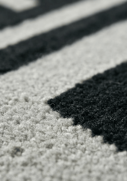 Mehari Ivory & Green Wool Rug