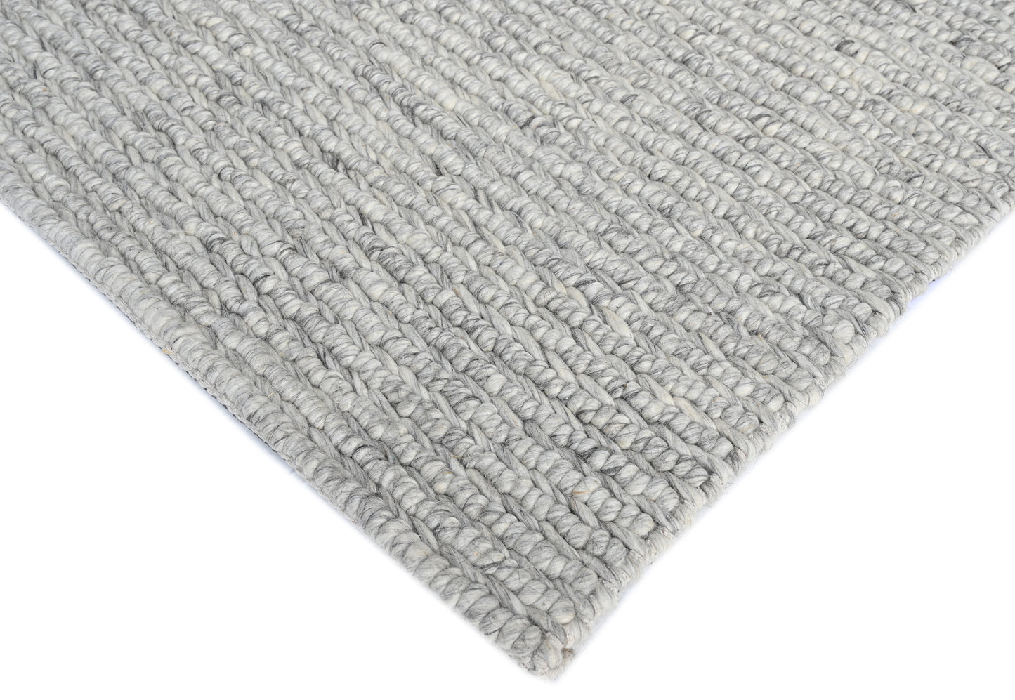 Basket Grey Wool Rug