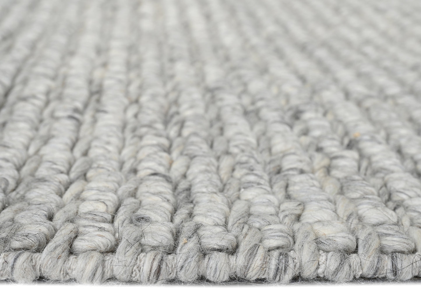 Basket Grey Wool Rug